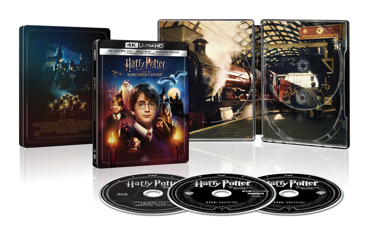 Harry Potter and the Sorcerer's Stone 4K SteelBook: Magical Movie Mode SteelBook (Exclusive)