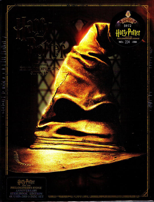 Harry Potter and the Sorcerer's Stone 4K XL Full Slip SteelBook (#53)(China)