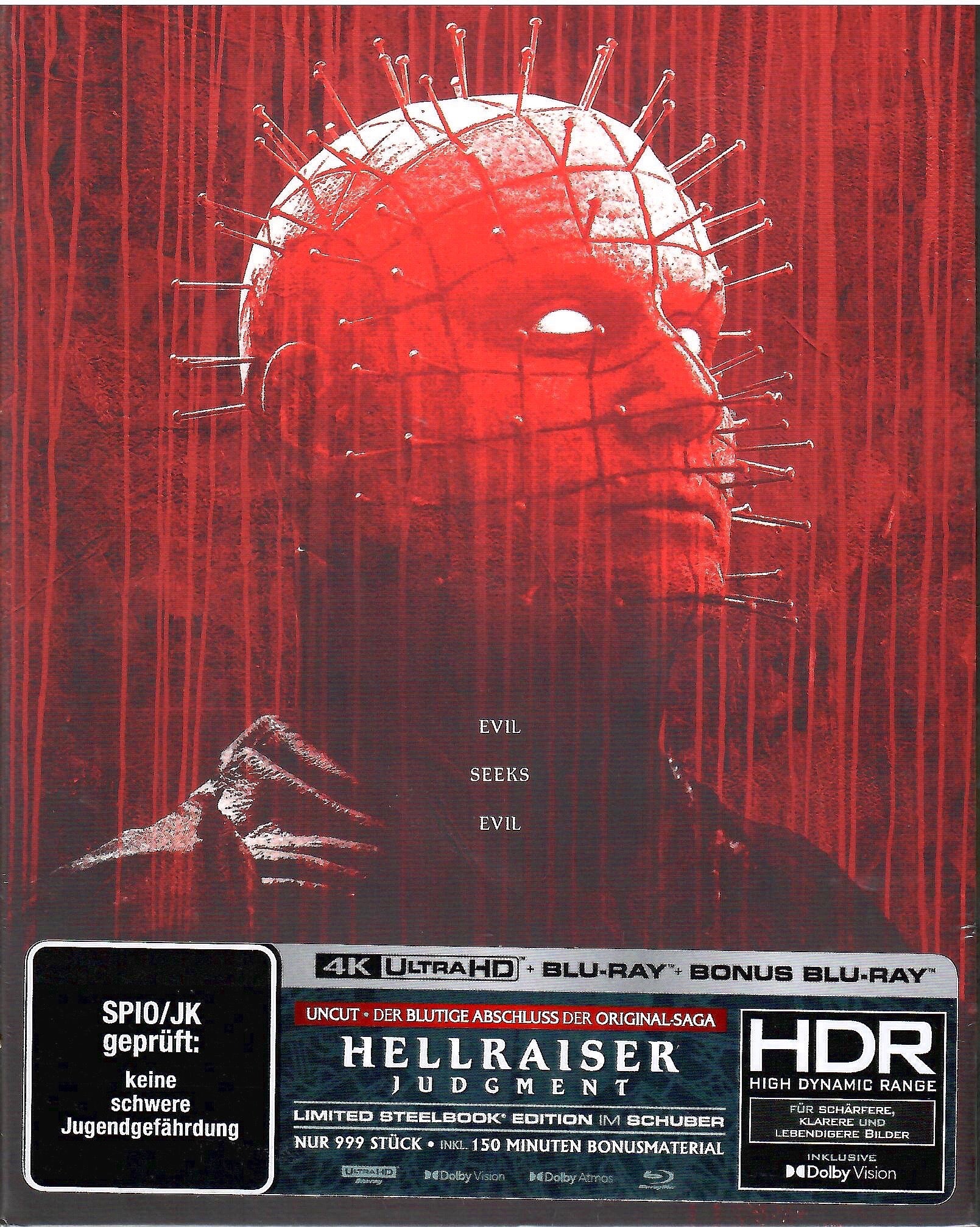 Hellraiser: Judgment 4K Full Slip A SteelBook (Germany) – Blurays