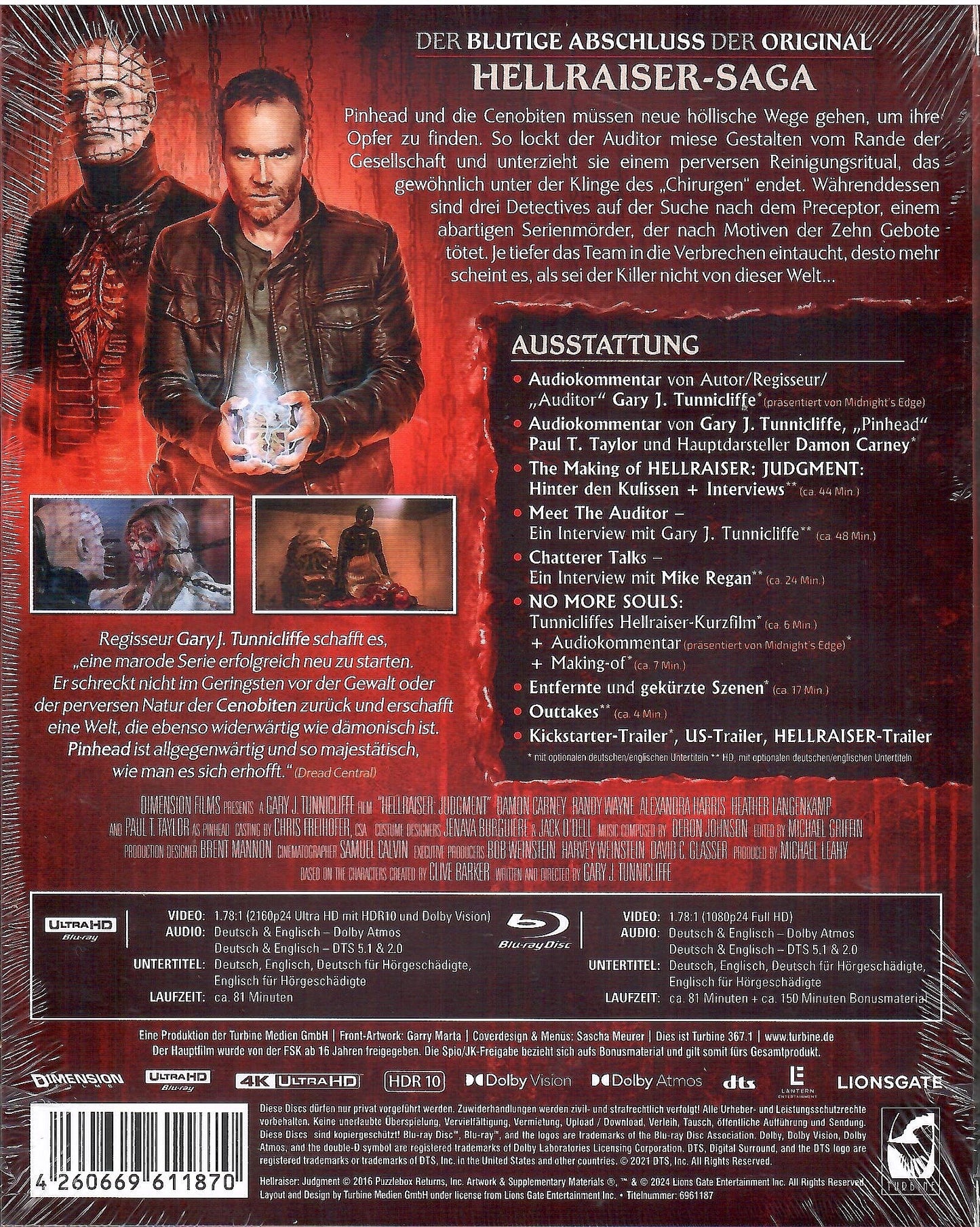 Hellraiser: Judgment 4K Full Slip A SteelBook (Germany)