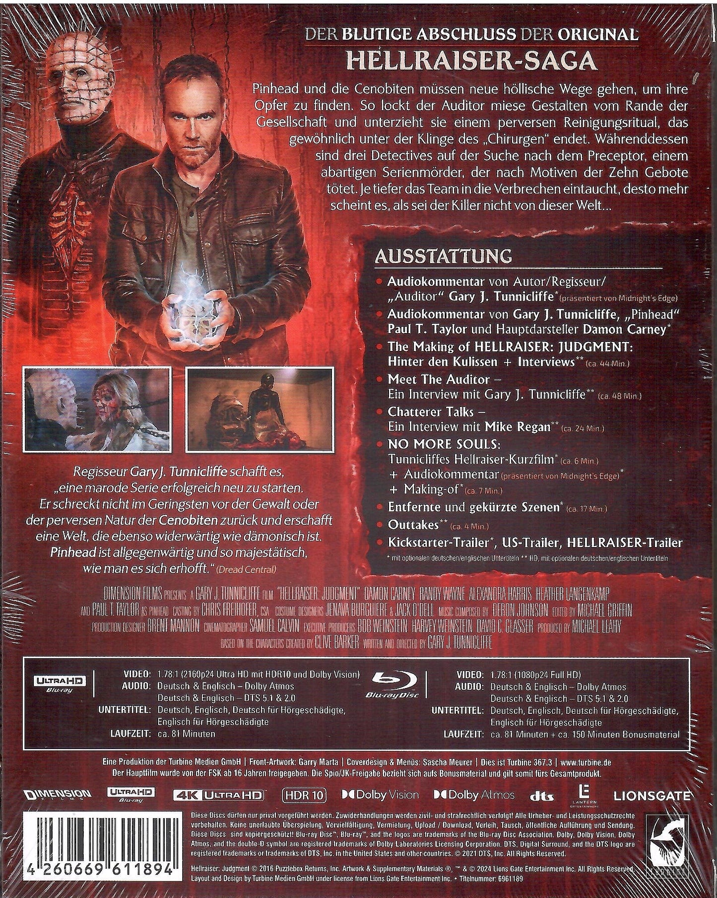 Hellraiser: Judgment 4K Full Slip C SteelBook (Germany)
