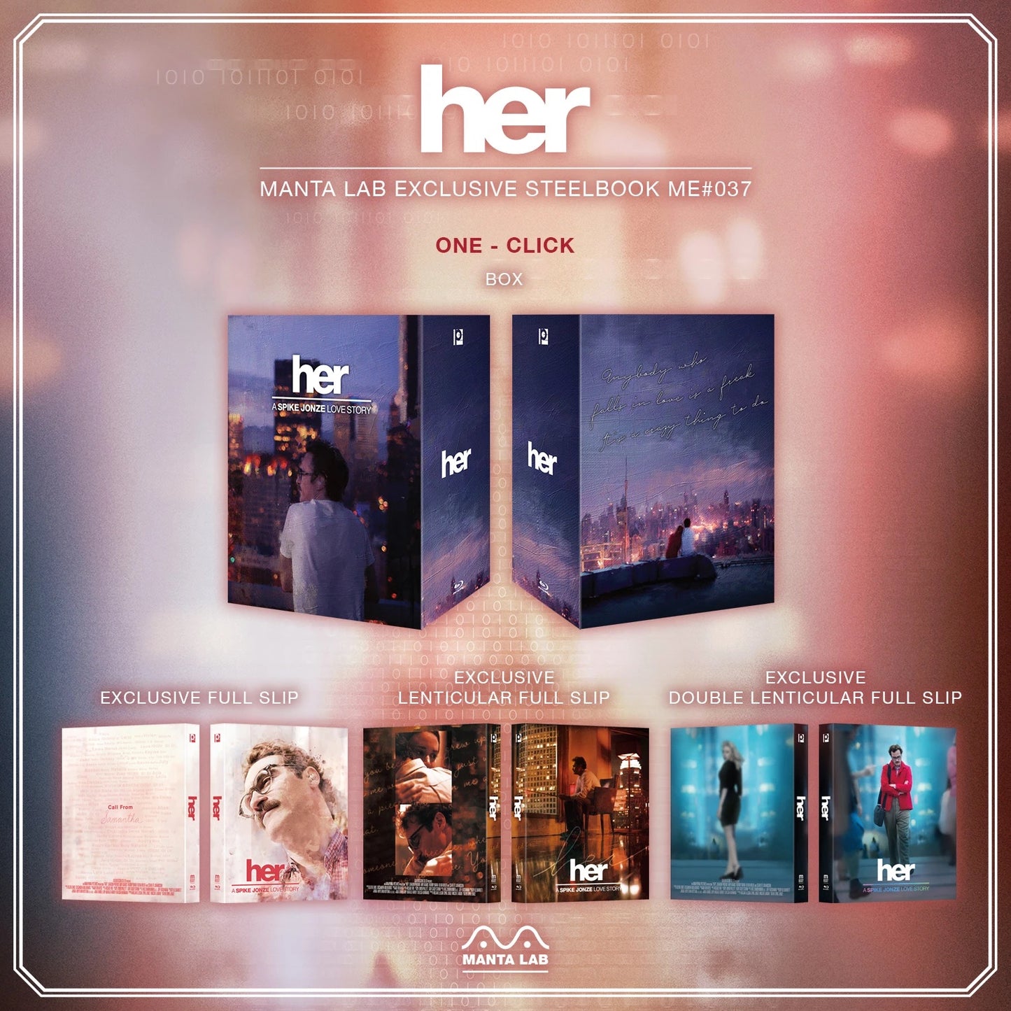 Her 1-Click SteelBook (2013)(ME#37)(Hong Kong)