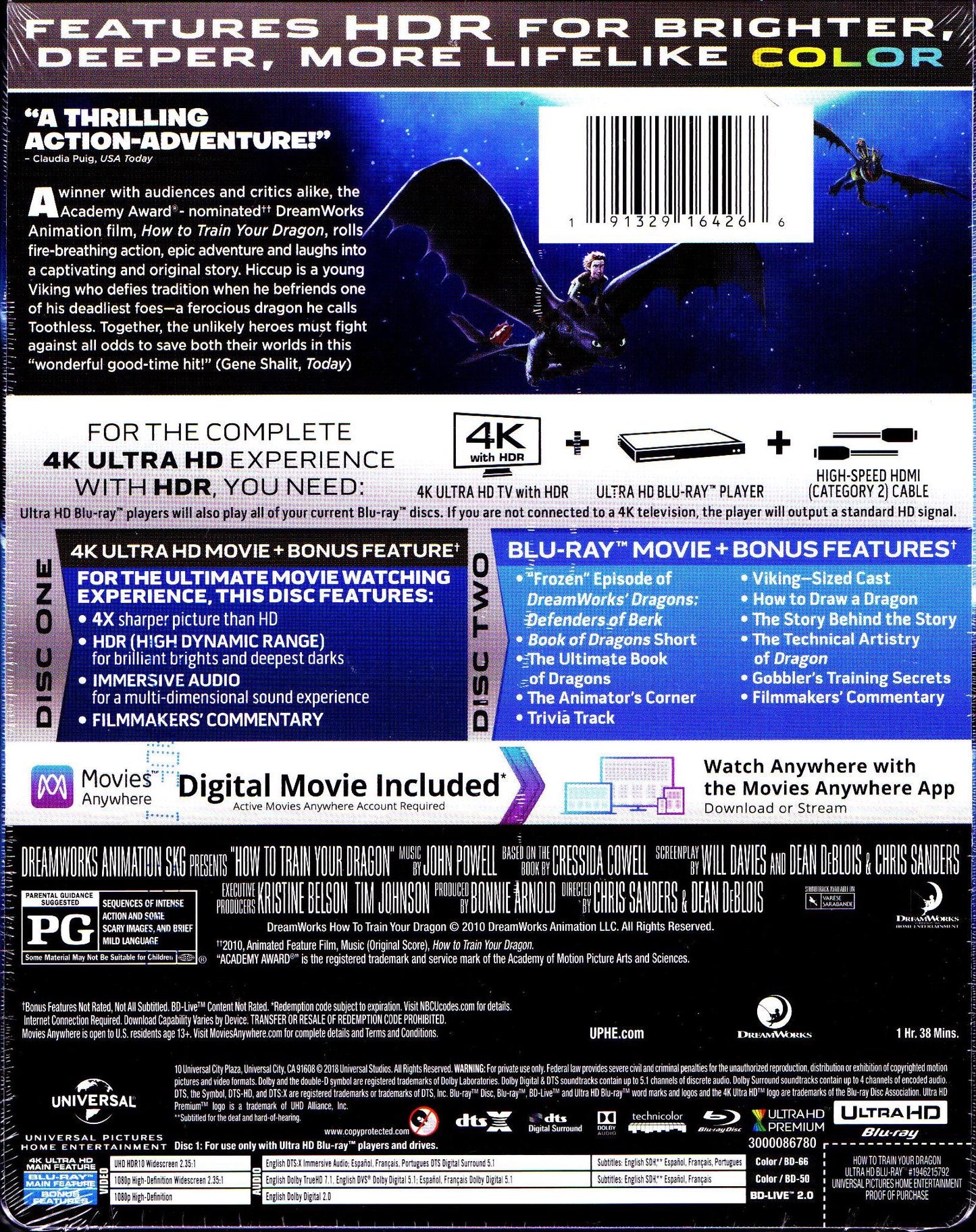 How to Train Your Dragon 4K SteelBook (2010)(Exclusive)