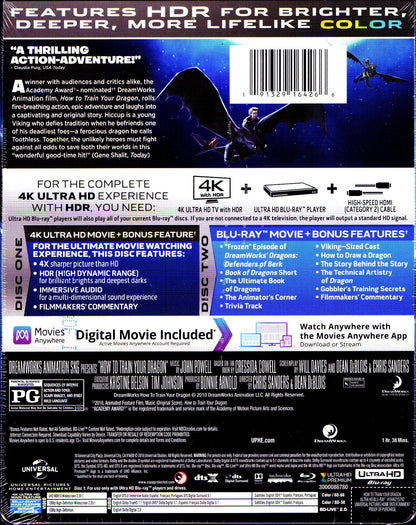 How to Train Your Dragon 4K SteelBook (2010)(Exclusive)