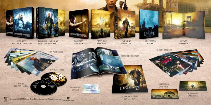 I Am Legend 4K XL Lenticular SteelBook + Lenticular Magnet (FAC#179)(Czech)