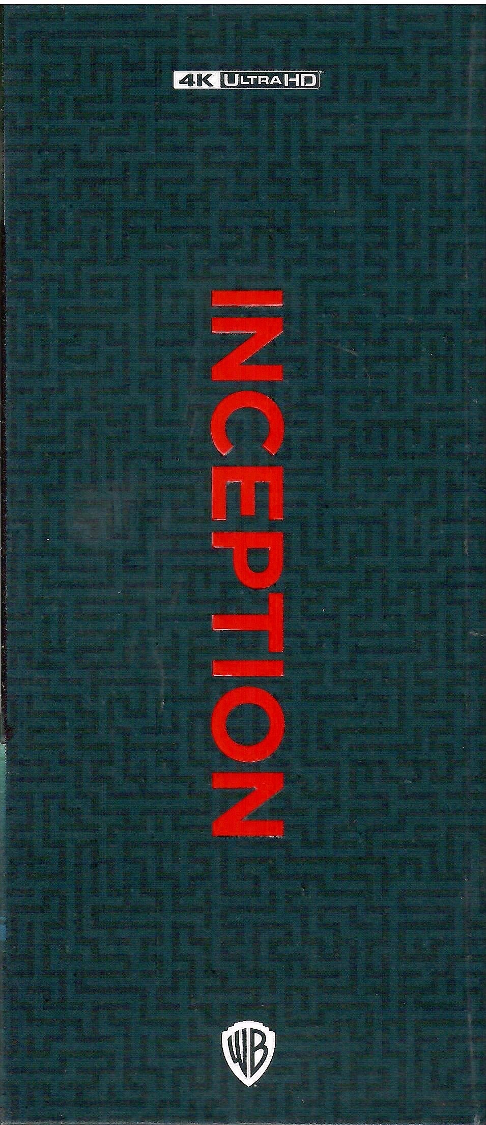 Inception 4K PET 1-Click SteelBook (ME#33)(Hong Kong)(EMPTY)(Slip Box)