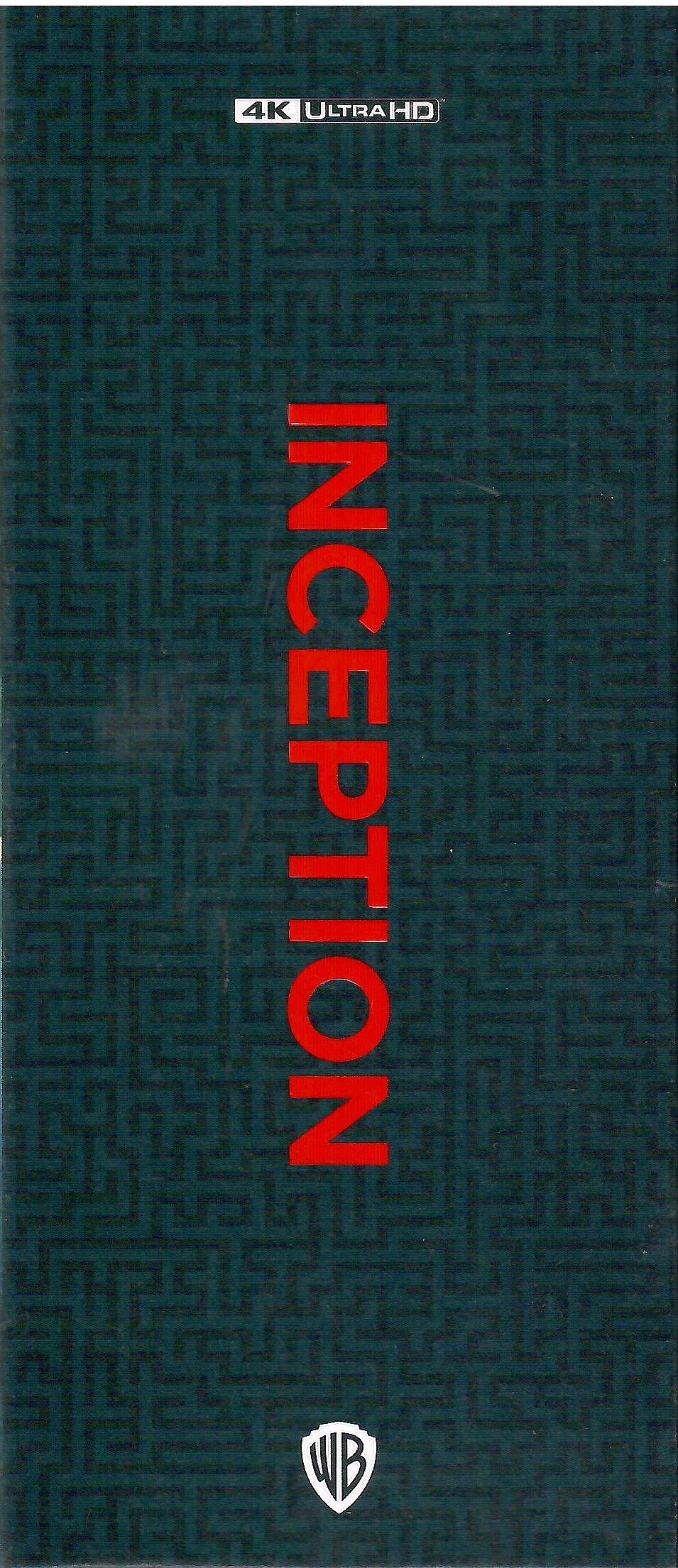 Inception 4K PET 1-Click SteelBook (ME#33)(Hong Kong)(EMPTY)(Slip Box)