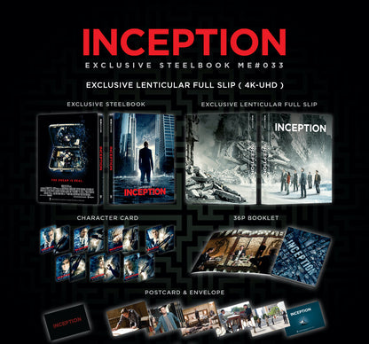 Inception 4K Lenticular SteelBook (ME#33)(Hong Kong)