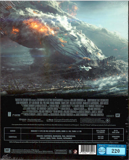 Independence: Resurgence 3D Lenticular SteelBook (MG#05)(Hong Kong)