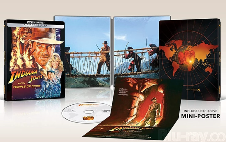 Indiana Jones and the Temple of Doom 4K SteelBook