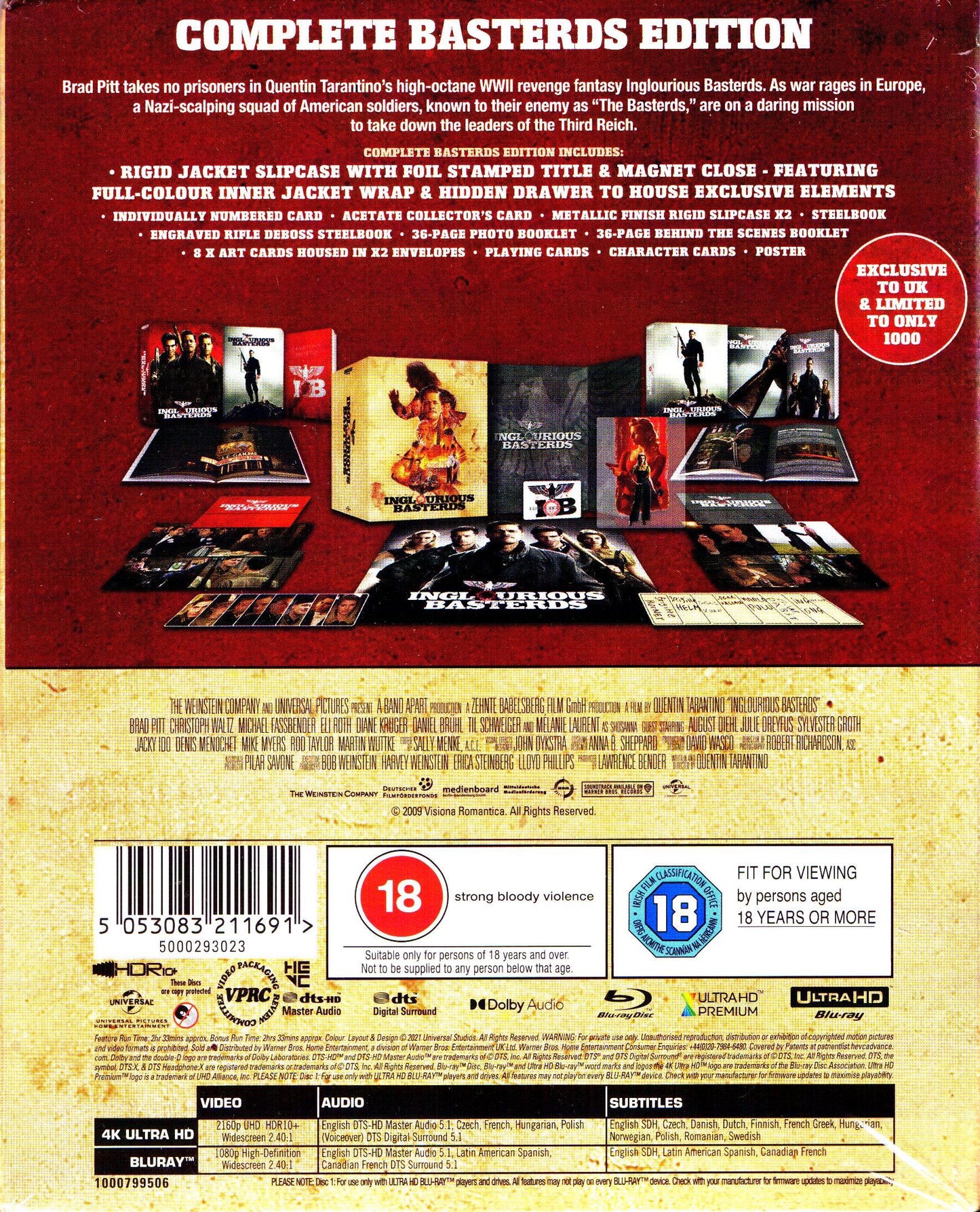 Inglourious Basterds 4K 1-Click SteelBook (UK)