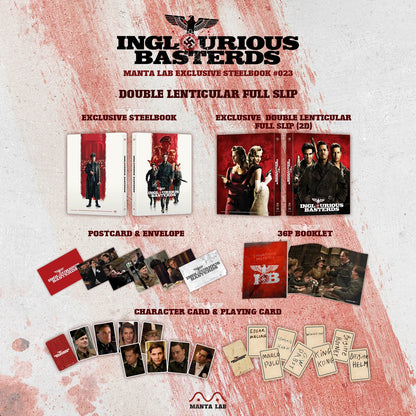 Inglourious Basterds Double Lenticular SteelBook (ME#23)(Hong Kong)