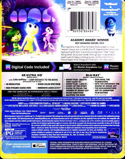 Inside Out 4K SteelBook (Exclusive)