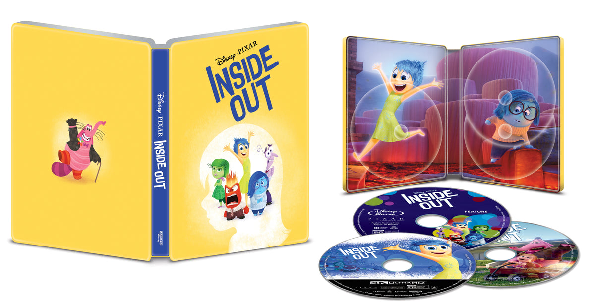 Inside Out 4K SteelBook (2015)(Exclusive) – Blurays For Everyone