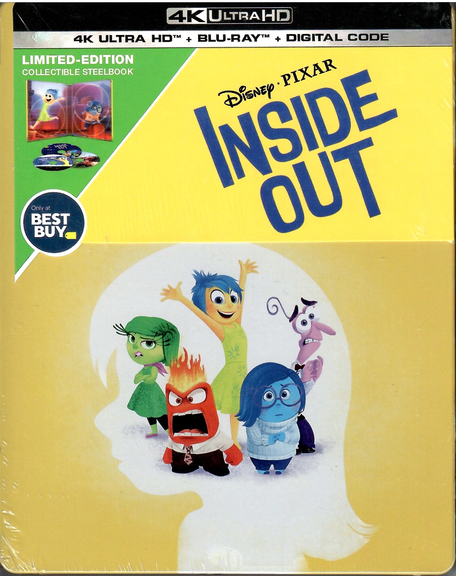 Inside Out Usb Inside Out 4K SteelBook (2015)(Exclusive) – Blurays For Everyone