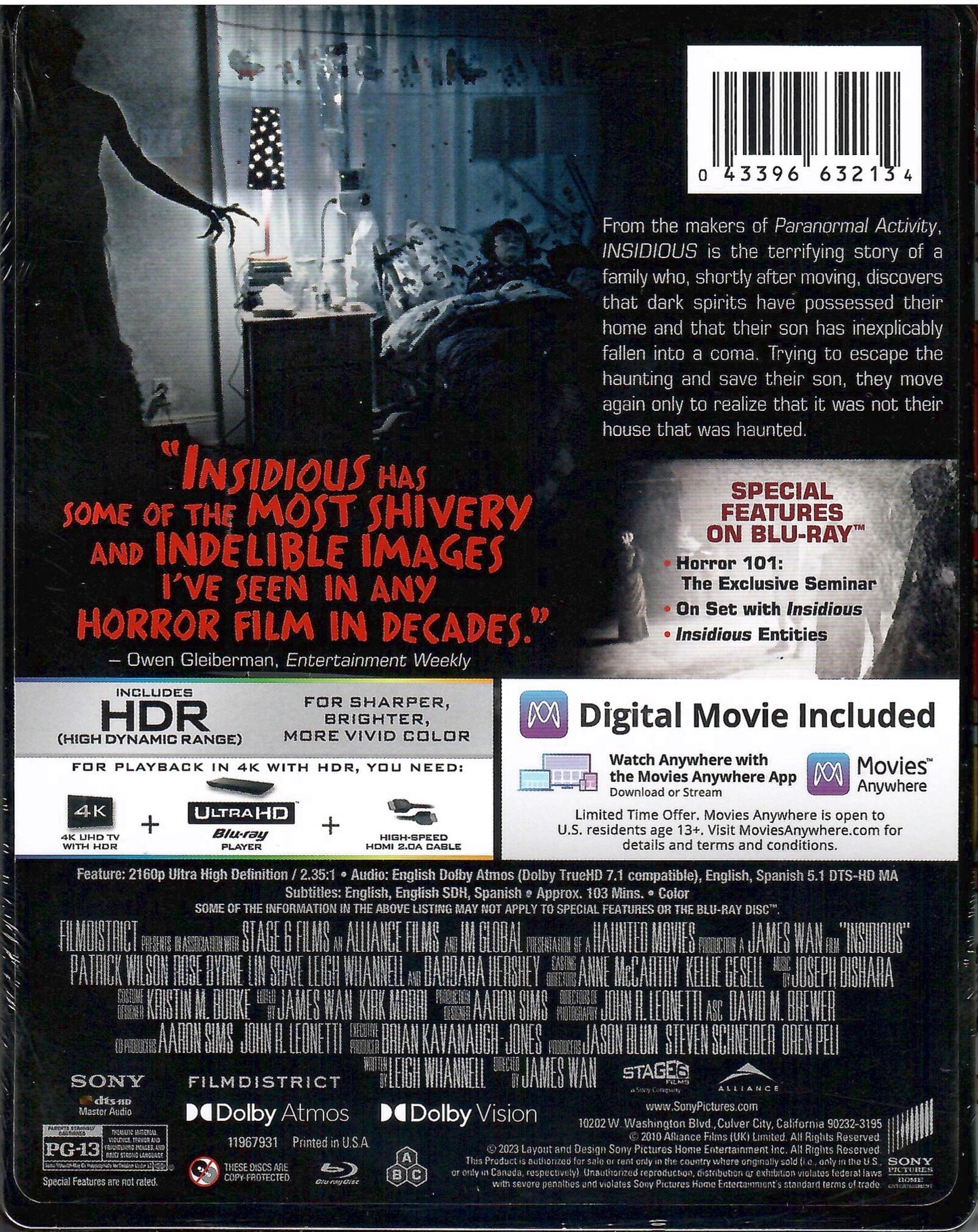 Insidious 4K SteelBook (2010)