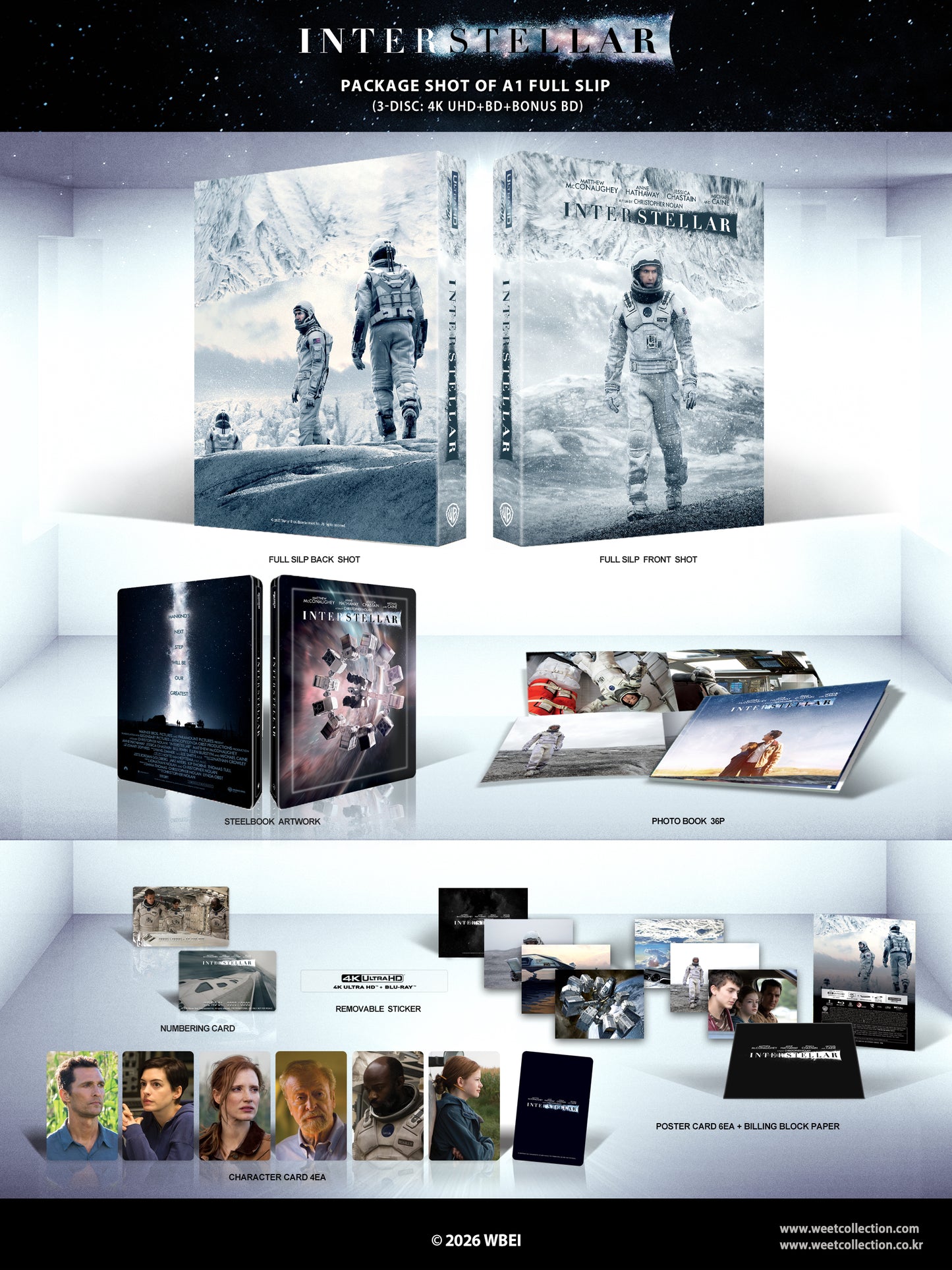 Interstellar 4K 1-Click SteelBook (WCE#31)(Korea)