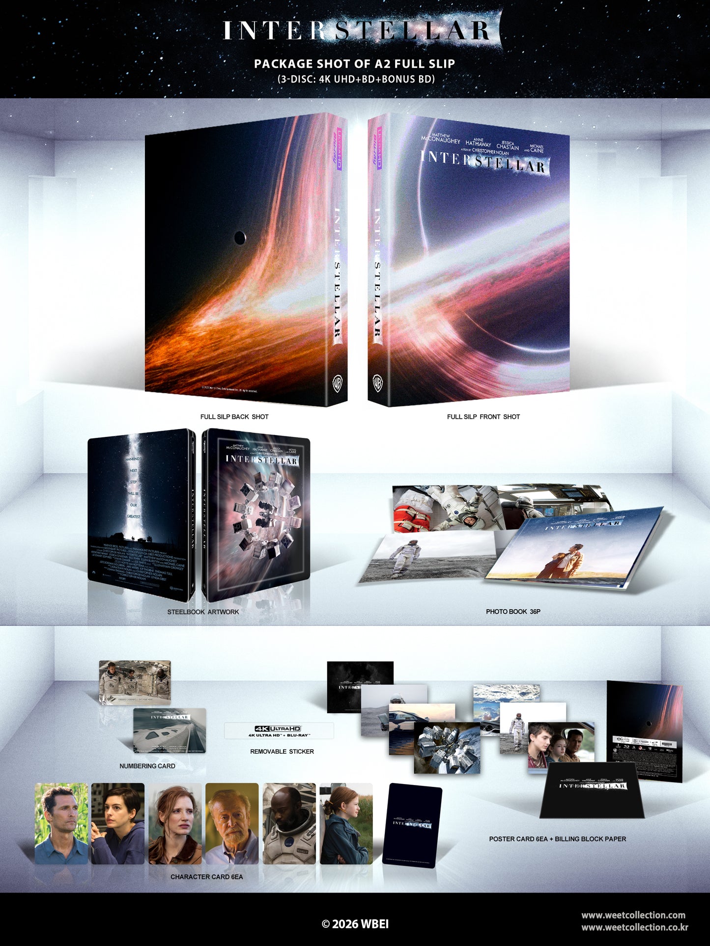 Interstellar 4K 1-Click SteelBook (WCE#31)(Korea)