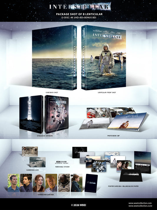 Interstellar 4K Lenticular SteelBook (WCE#31)(Korea)