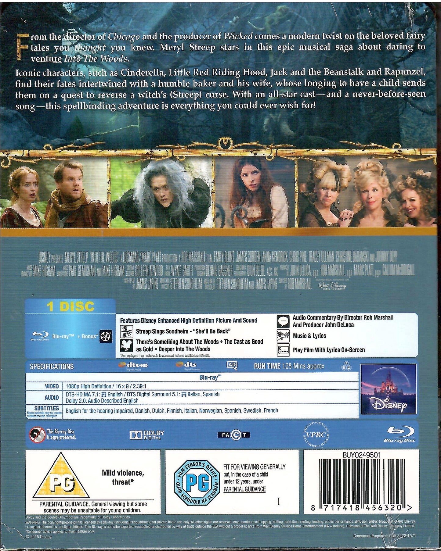 Into the Woods SteelBook (UK)