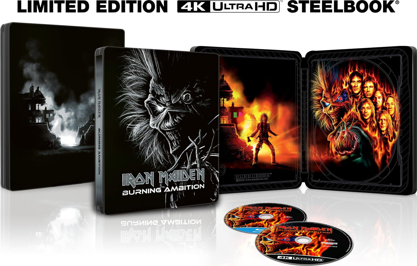 [Pre-Order] Iron Maiden: Burning Ambition 4K SteelBook - Premium Edition