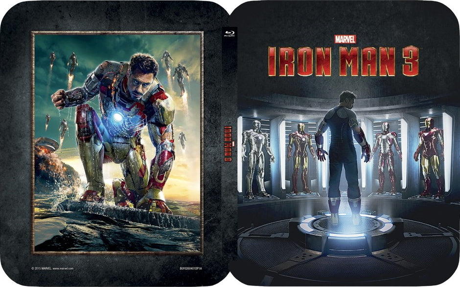 Iron Man 3 3D SteelBook w/ Lenticular Magnet (2013)(UK)