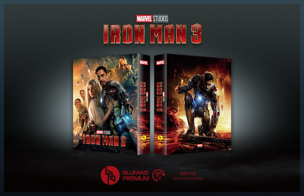 Iron Man 3 Double Lenticular SteelBook (2013)(BP#012)(EMPTY)(China)
