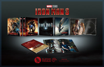 Iron Man 3 Double Lenticular SteelBook (2013)(BP#012)(EMPTY)(China)