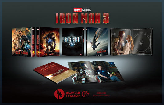 [Pre-Order] Iron Man 3 Double Lenticular SteelBook (2013)(BP#012)(EMPTY)(China)