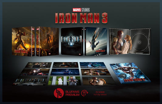[Pre-Order] Iron Man 3 Full Slip SteelBook (2013)(BP#012)(EMPTY)(China)
