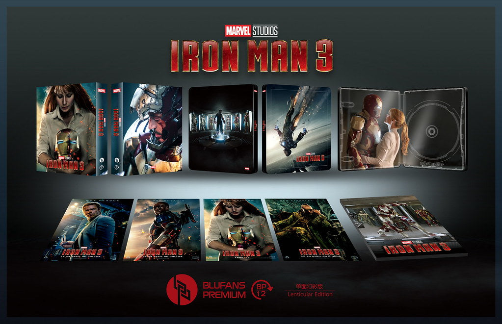 Iron Man 3 1-Click SteelBook (2013)(BP#012)(EMPTY)(China)
