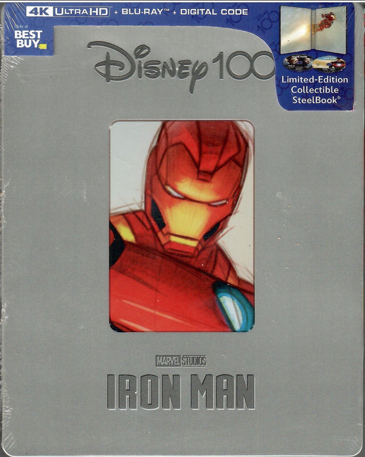 Iron Man 4K SteelBook: Disney 100th Anniversary Edition (2008)(Exclusive)