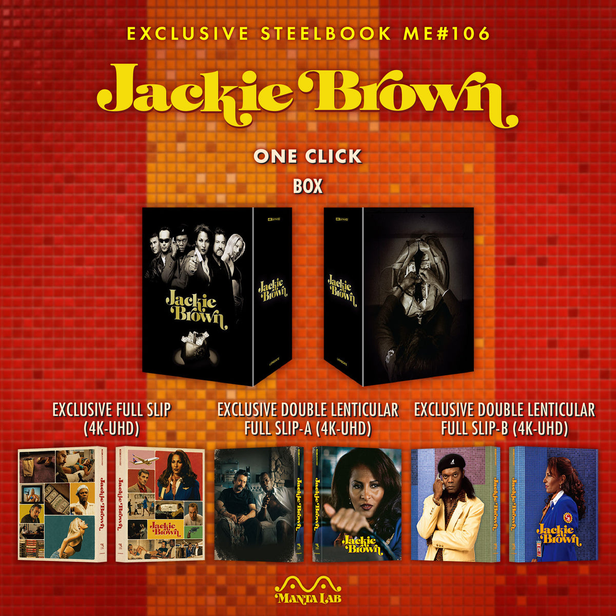 [Pre-Order] Jackie Brown 4K 1-Click SteelBook (ME#106)(Hong Kong)