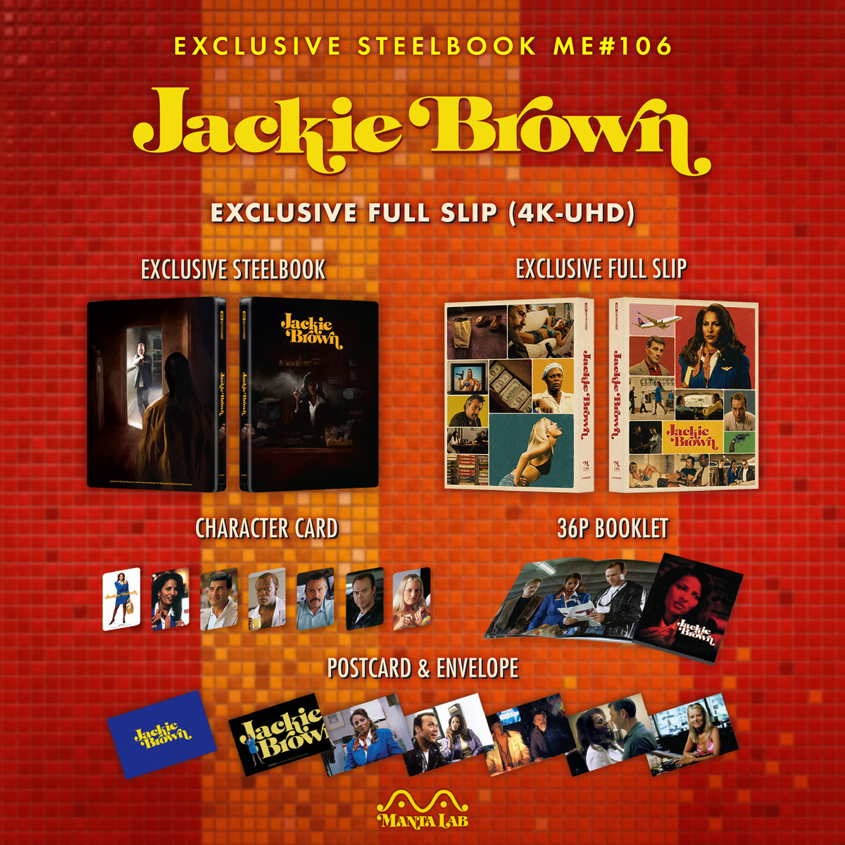 [Pre-Order] Jackie Brown 4K Full Slip SteelBook (ME#106)(Hong Kong)