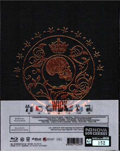 John Wick: Chapter 2 1-Click SteelBook (NE#13)(Korea)(EMPTY)(Slip Box)