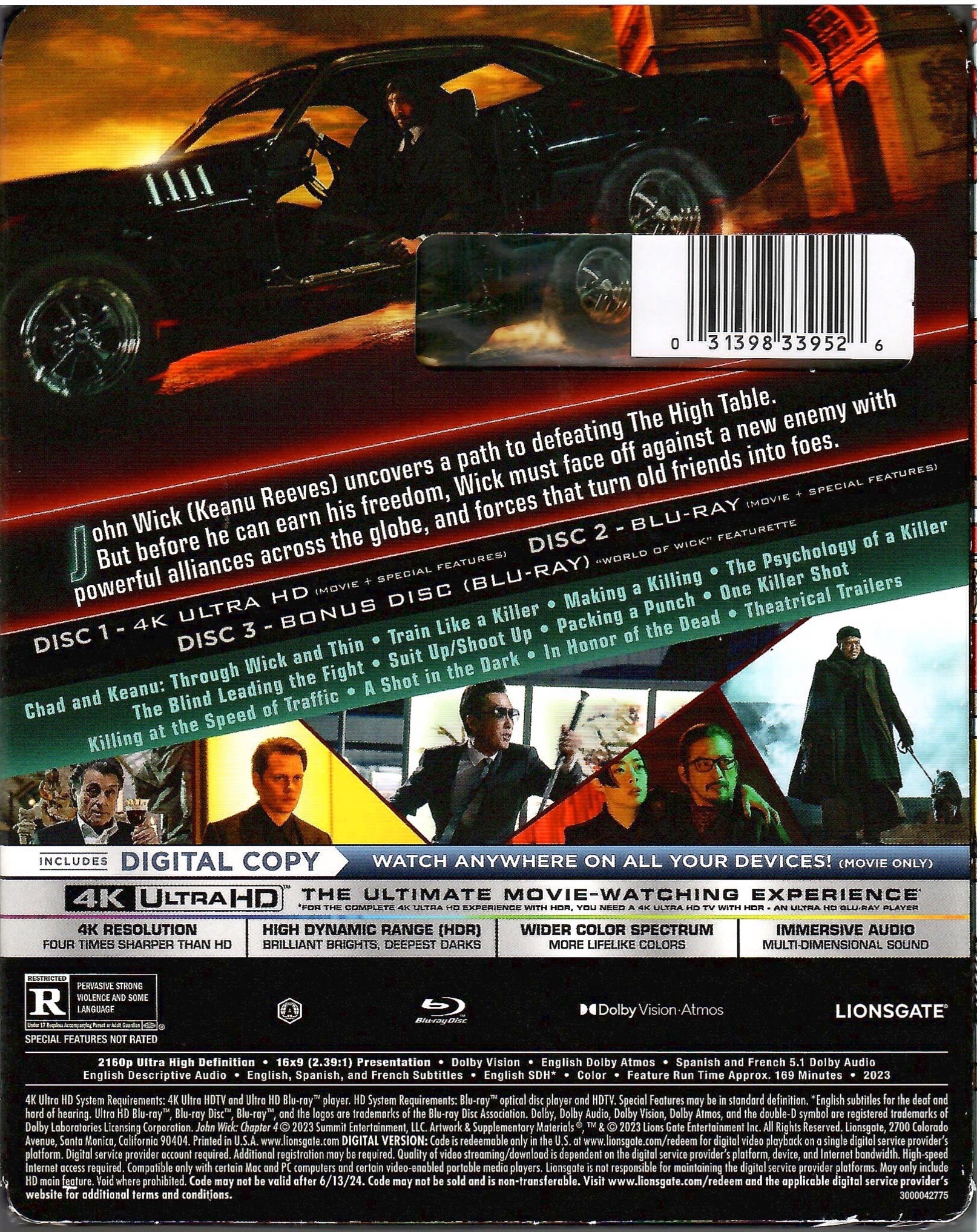 John Wick Chapter 4 (4k/uhd + Blu-ray + Digital) : Target