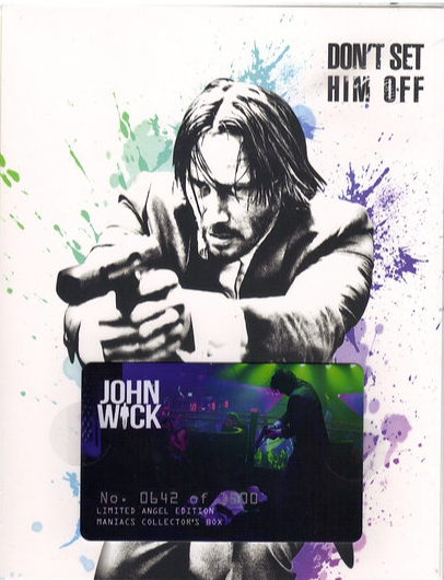 John Wick Full Slip SteelBook: Angel Edition + Lenticular Magnet w/ Notepad (2014)(FAC#15)(Czech)