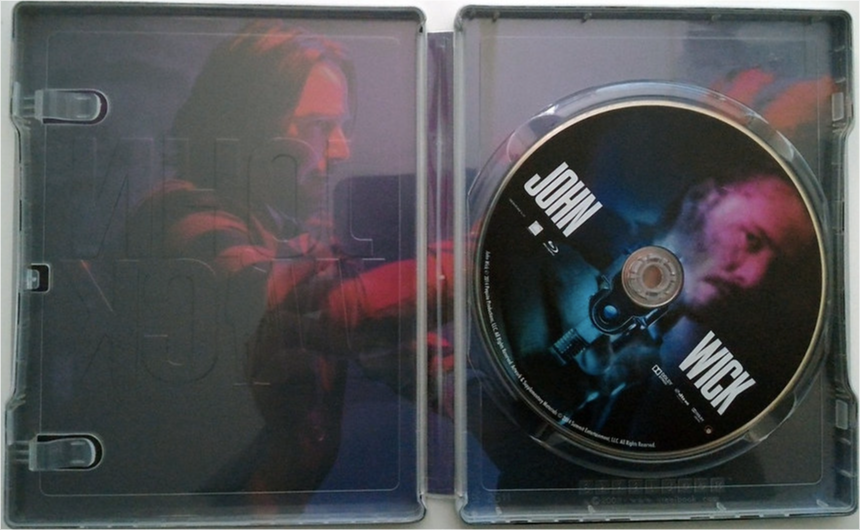 John Wick Full Slip SteelBook: Angel Edition + Lenticular Magnet w/ Notepad (2014)(FAC#15)(Czech)