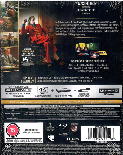 Joker 4K Full Slip SteelBook: Collector's Edition (2019)(UK)