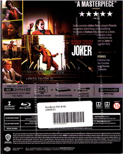 Joker 4K Full Slip SteelBook + Lenticular Magnet (2019)(FAC#140)(Czech)