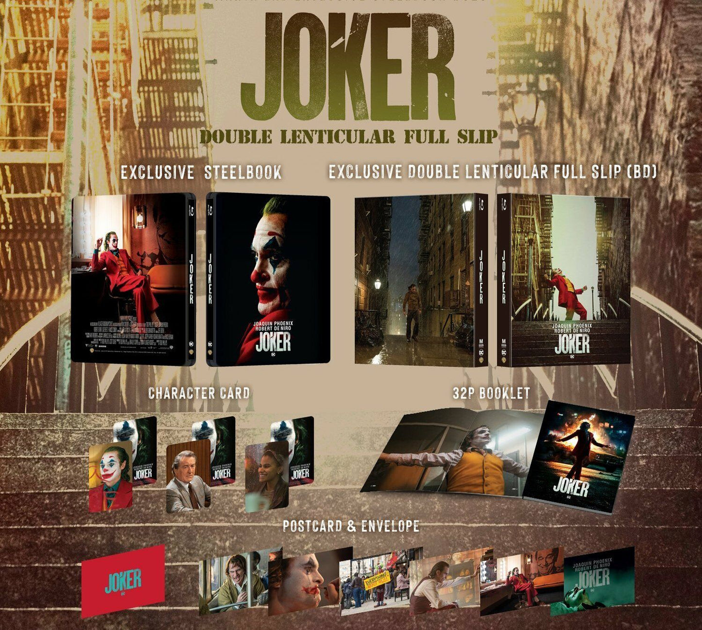 Joker Double Lenticular SteelBook (2019)(ME#29)(Hong Kong)