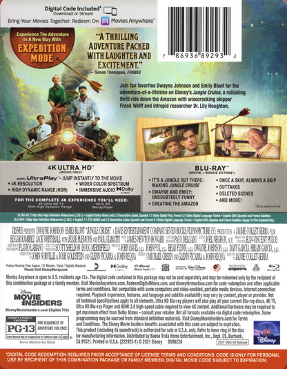 Jungle Cruise 4K SteelBook (Exclusive)