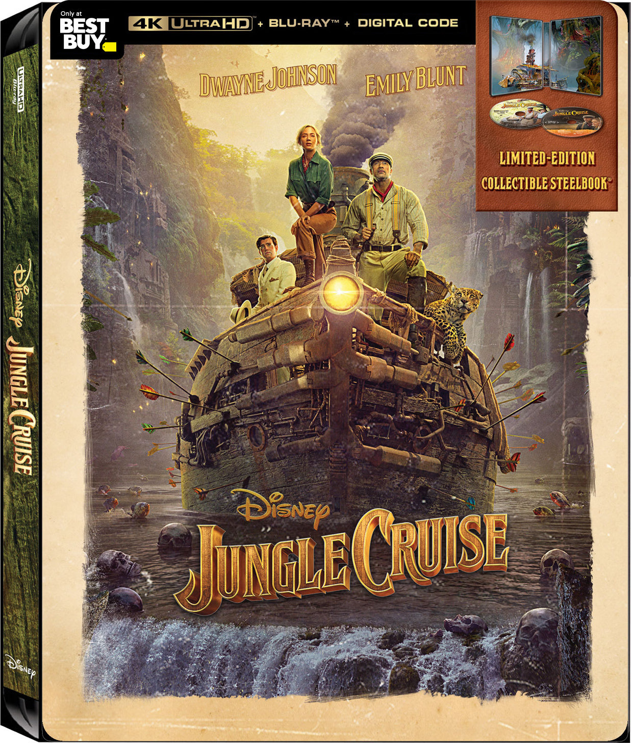 Jungle Cruise 4K SteelBook (Exclusive)