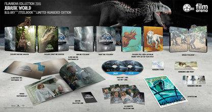 Jurassic World 3D Full Slip SteelBook + Lenticular Magnet (2015)(FAC#024)(Czech)