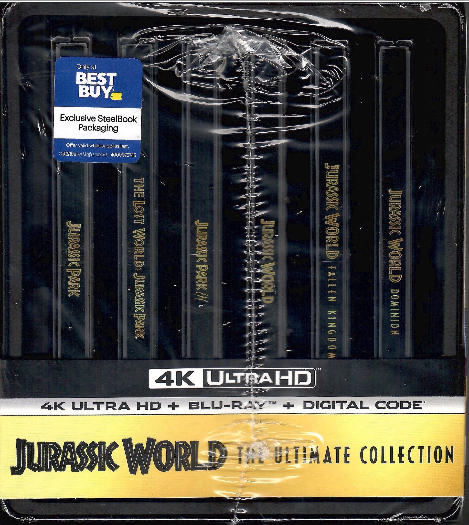 Jurassic World: The Ultimate Collection [SteelBook] [4K Ultra HD  Blu-ray/Blu-ray] [Only at Best Buy] - Best Buy