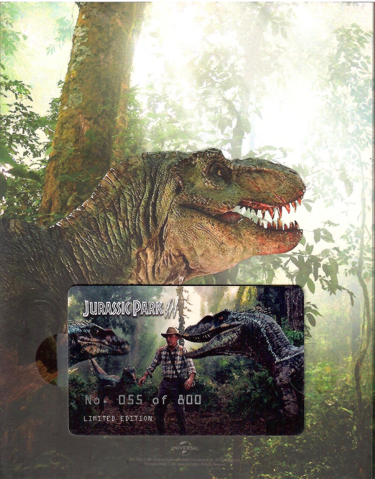 Jurassic Park III Full Slip SteelBook + Lenticular Magnet (2001)(FAC#67)(Czech)