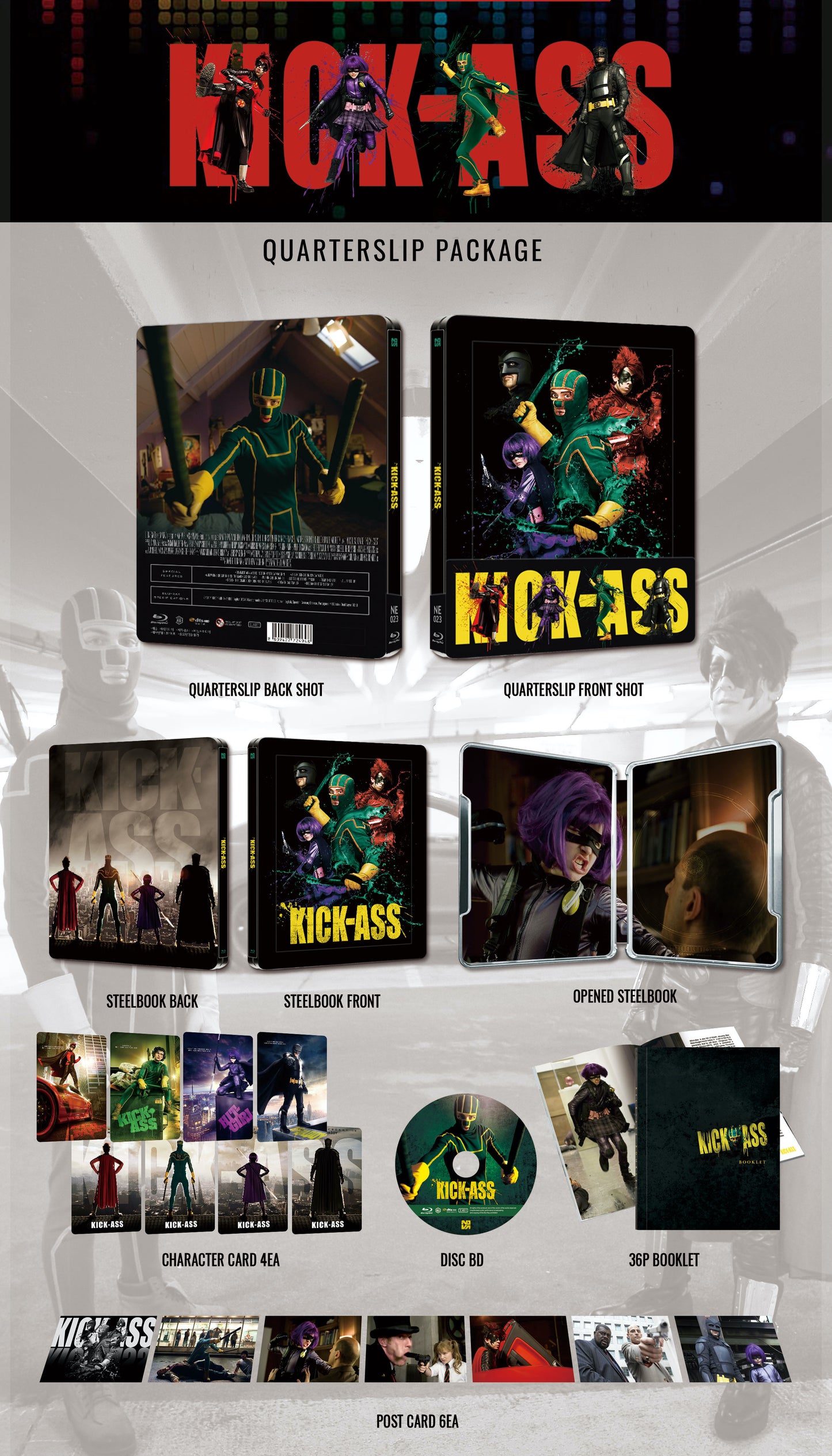 Kick-Ass 1/4 Slip SteelBook (2010)(NE#23)(Korea)