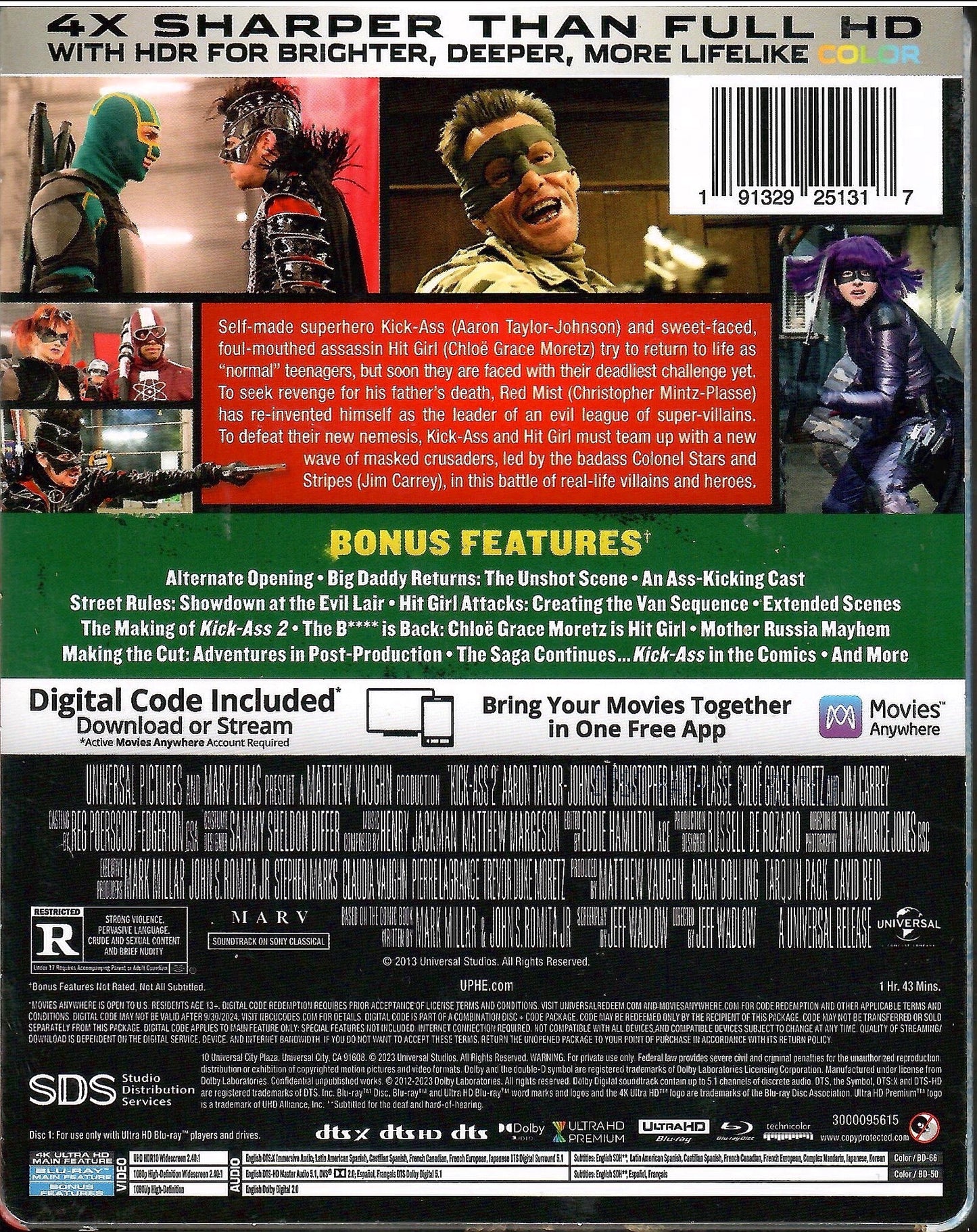 Kick-Ass 2 4K SteelBook (2013)(Exclusive)