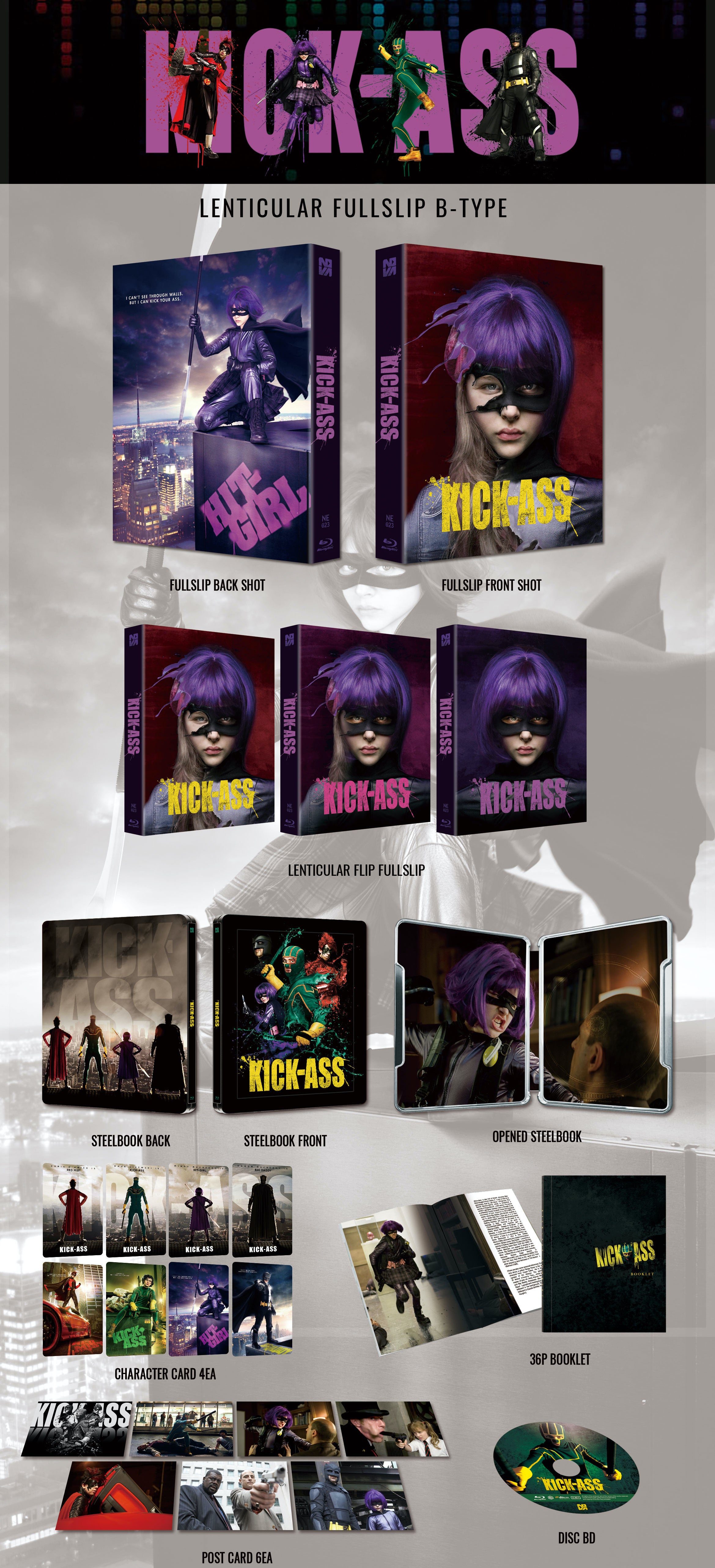 Kick-Ass 1-Click SteelBook (2010)(NE#23)(Korea) – Blurays For Everyone