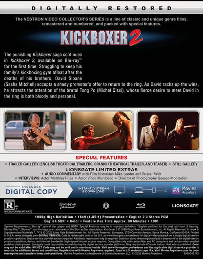 [Pre-Order] Kickboxer 2: Collector's Series #41 (1991)(Exclusive)